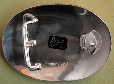 Cette boucle de ceinture Western est d'origine Américaine, signée El Arturo Crumrine made in USA