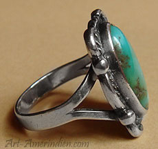 Navajo Native indian tribal sterling silver ring, unsigned old pawn indian jewelry
