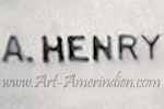 A Henry mark is Andrew Henry Navajo silversmith hallmark