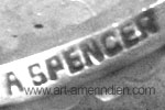 A Spencer Navajo mark on sterling silver southwest jewelry