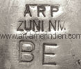 ARP & BE hallmark for Rosalie Pinto et Beverly Etsate Zuni mark