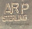 ARP mark on Indian jewelry is Augustine & Rosalie Pinto Zuni hallmark
