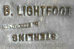 B Lightfoot mark on Indian jewelry is Edmundson Buddy 