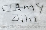 C Lamy Zuni handscript hallmark on jewelry