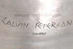 Calvin Peterson Navajo hallmark on silver