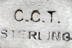 C.C.T. hallmark on Indian jewellry is Clayton Chez Tsosie Navajo