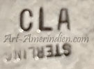 CLA hallmark on Indian Native American jewelry is Clifton Lamar Aguilar, Kewa