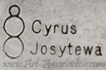 Cyrus Josytewa Hopi Indian Native American jewelry mark