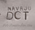 Navajo DCT mark on Indian jewelry is Darlene C. Thomas Navajo hallmark