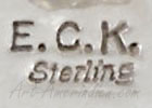 E.C.K. mark is Cleo Kallestewa Zuni silversmith