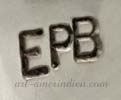 epb hallmark on southwest jewelry for Edward Becenti Navajo silversmith