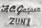 F.C. Gasper mark on jewelry is Filbert and Clara Gasper Zuni hallmark