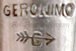 GERONIMO shop or retail trademark on southwest jewelry