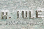 Iule Horace stamp on silver