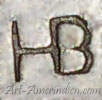 HB conjoined mark is Henry Baca Navajo Indian Native american silversmith