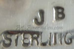 JB hallmark is Joseph Baillon Santo Domingo artist signature