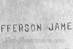 FFERSO JAME mark is Jefferson James Navajo hallmark on small items