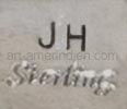 JH mark for James Harrison Navajo silversmith