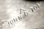 John D. Tom Navajo hallmark on sterling silver Indian Native American jewelry