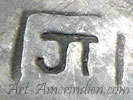 JT conjoined mark on indian jewelry is Jessie Thompson Navajo signature