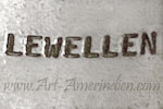 LEWELLEN mark on southwest style jewelry is Lewellen James Navajo hallmark