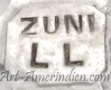 ZUNI LL mark on a plate is Lavonne Lalio Zuni Indian Native American
