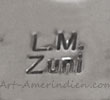 L.M. Zuni mark on Indian jewelry for Loretta Maetza