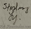 LY handscript mark is Leo Lando Yazzie Navajo