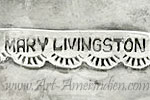 Mary Livingston Navajo artist signature on Indian native American jewelry