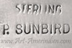 P SUNBIRD hallmark is Paul Sunbird from Santa Clara Pueblo