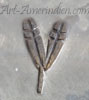 2 feathers mark is Vernon Mansfield Hopi silversmith hallmark