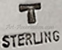 T mark for Floyd Namingha Lomakuyvaya Hopi silversmith
