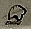 Buffalo mark for Ray Jesus Navajo native american silversmith hallmark