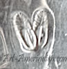 2 feathers hallmark for Sandy Sangster Navajo silversmith