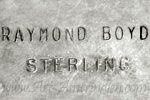 Raymond Boyd Navajo hallmark on sterling silver southwest Indian jewelry