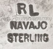 RL Navajo mark on jewelry may be Rose Lincoln Navajo artist