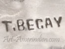 T. BEGAY hallmark on sterling silver southwest jewelry