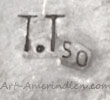 T Tso, Tommie Tso Sr. Navajo Indian Native American silversmith mark