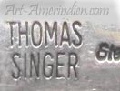 Thomas Singer 4, Navajo Indian Native American jewelry hallmark