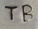 TB mark on silver jewelry