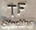 TF mark on southwest jewelry