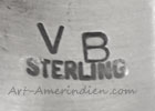 VB mark for Virgil Begay Navajo silversmith
