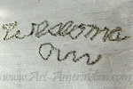 Weseoma and tadpole script hallmark on jewelry for Phillip Sekaquaptewa Hopi