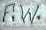 AW or FW mark on Zuni Petit Point jewelry