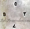 BCT L hallmark on Navajo belt buckle