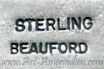 Beauford hallmark on southwest jewelry, poss. Anglo