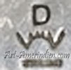 D over enluminated W hallmark is Will Dorthy, Silver Eagle