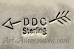 DDC and broken arrow mark, Navajo or Kewa style jewelry