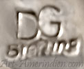 DG hallmark on Navajo style inlay jewelry