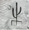 E or M with cactus mark
